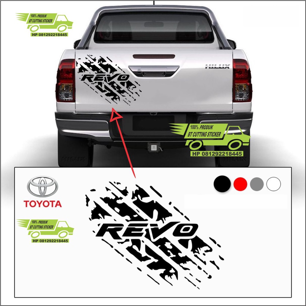 stiker mobil stiker balap Stiker dekorasi mobil Toyota Revo, aksesoris mobil, mobil balap, Stiker Mo