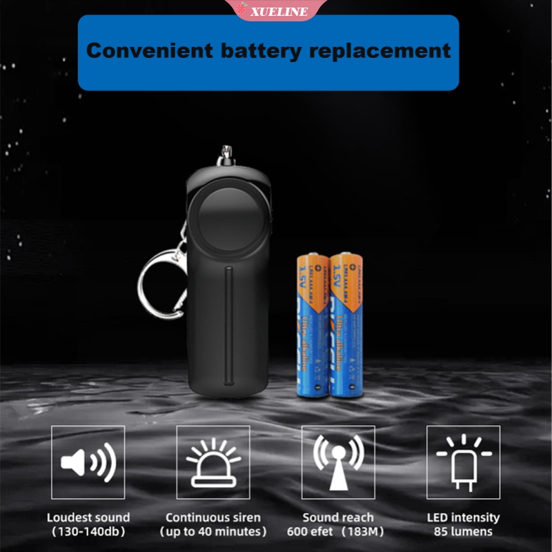 Gantungan Kunci Alarm Keamanan Darurat 130dB Untuk Wanita / Anak Perempuan