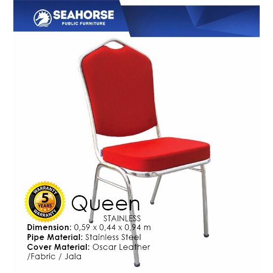 Kursi QUEEN Kantor Pesta Susun Stainless Anti Karat Harga Kursi QUEEN Kantor Pesta Susun Stainless Anti Karat Harga