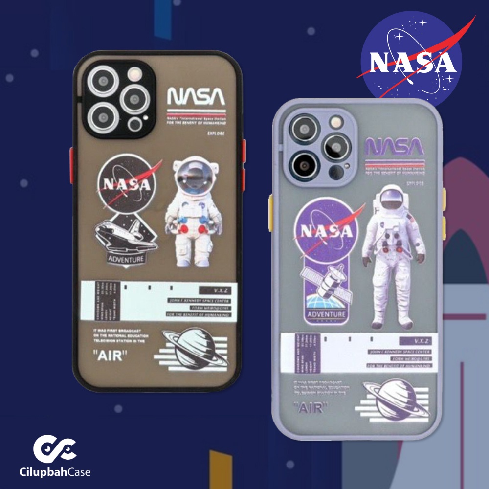 NASA Soft Case iPhone 6 7 8 SE 6+ 7+ 8+ X XR XS 11 12 Pro Max - LENS COVER CAMERA PROTECTION