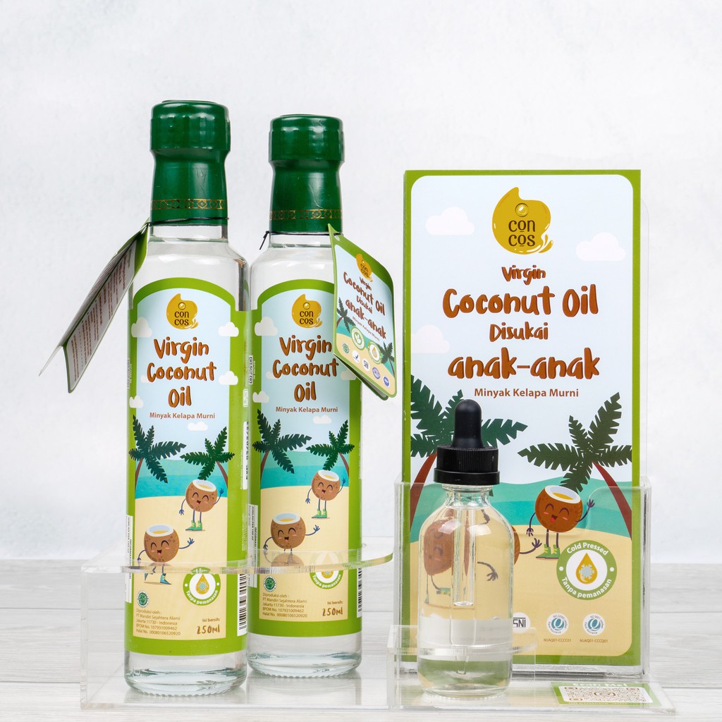 

CONCOS VCO Virgin Coconut Oil Untuk Anak dan Bayi / Minyak Kelapa Asli / Minyak Kelapa Murni