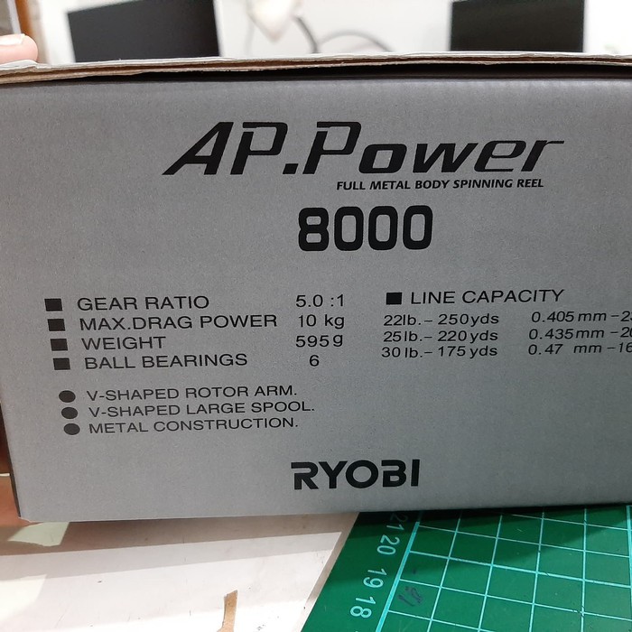 Ryobi AP.Power reel 8000 gulungan kerekan pancing reel Original