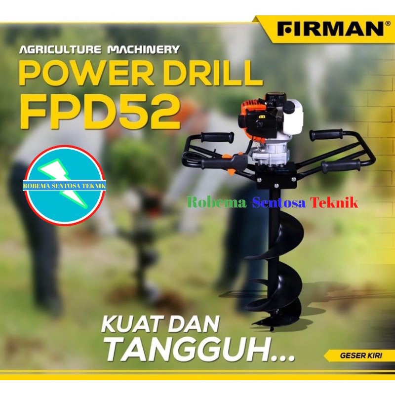 Mesin Bor Tanah Biopori FIRMAN FPD52S Earth Auger Drill