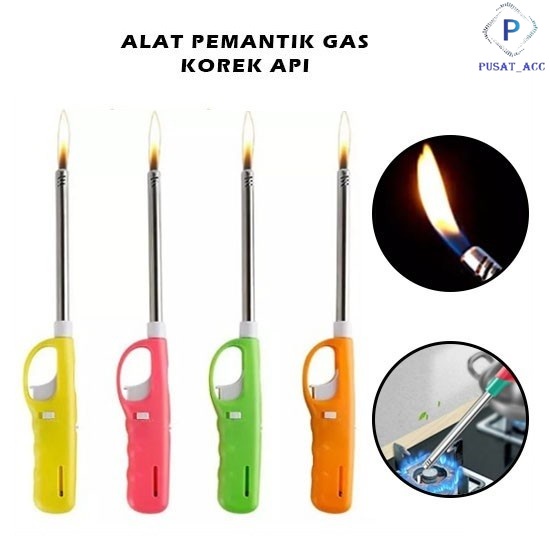 Pematik Gas-Korek Api Kompor-Korek Gas Panjang-Lighter Pemantik Gas