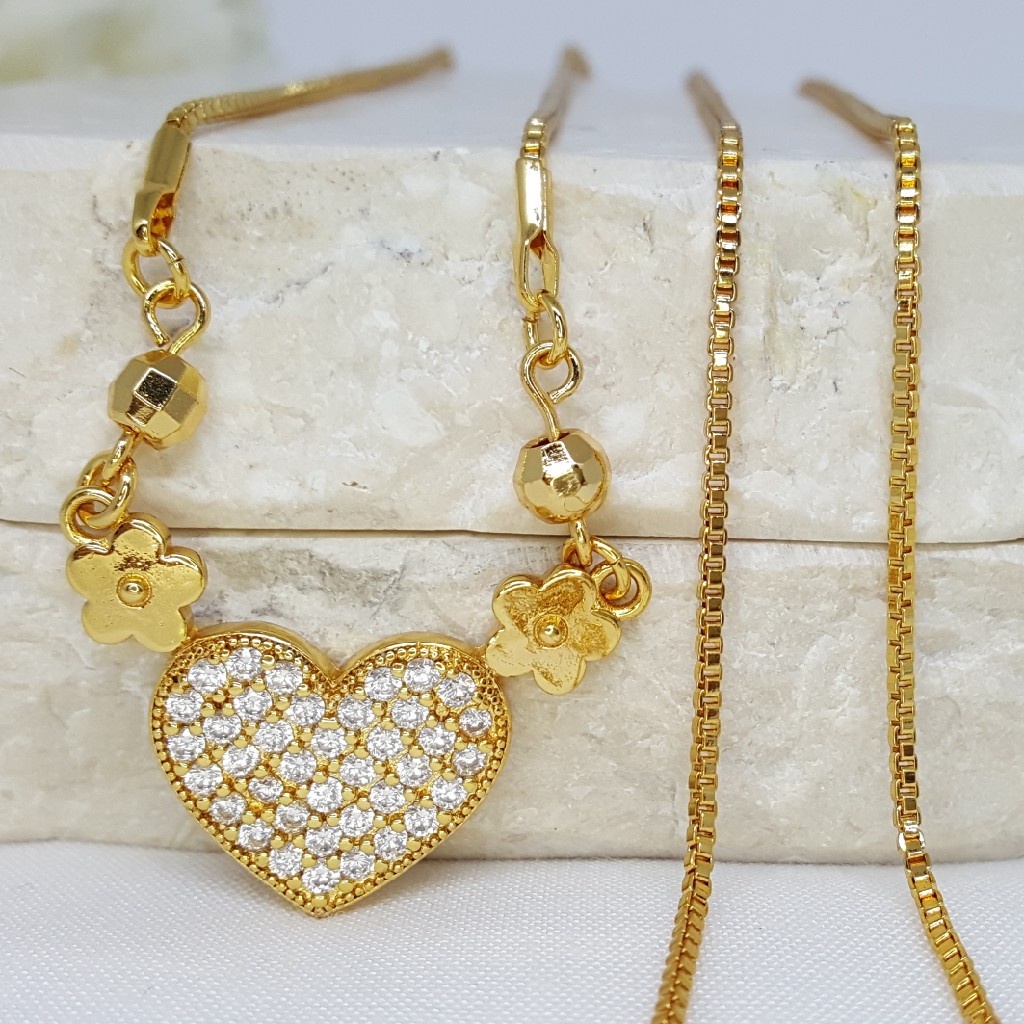 PGX Kalung Wanita Xuping Aksesoris Fashion Perhiasan Lapis Emas Premium - XD033