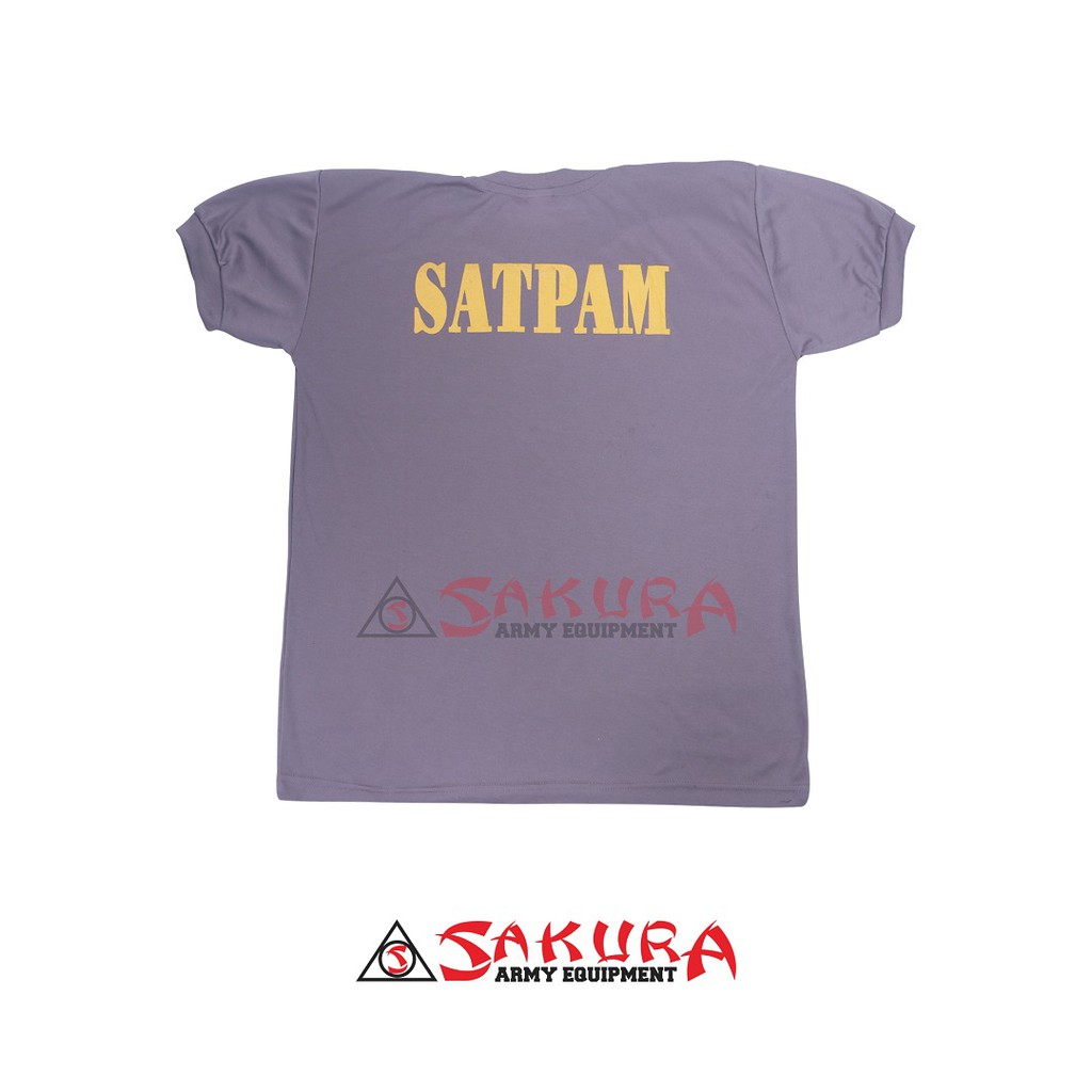 Kaos Satpam Coklat Logo Gadha Pratama Hitam Kaos Dalam Security