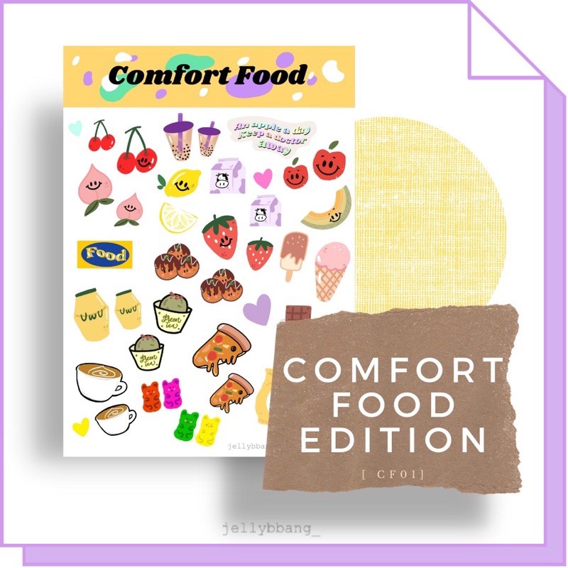 

Journal sticker COMFORT FOOD EDITION STICKER