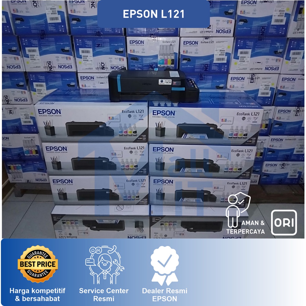 (BISA COD)  PRINTER EPSON L121 L-121 L 121 PRINTER MURAH A4 PENGANTI L120 L-120 RESMI