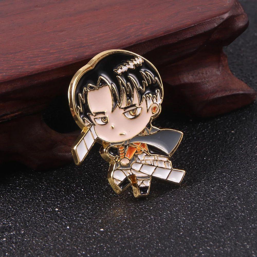 Agustina Attack on Titan Pin Ransel Pakaian Dekorasi Jaket Pin Pramuka Legion Decor Badge Lencana Pin Anime Badge