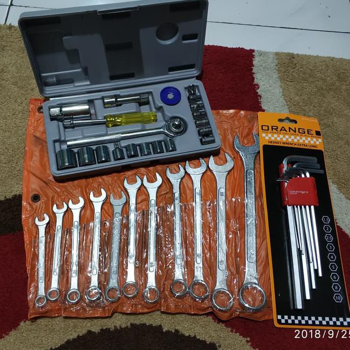 Tool Set Bengkel - Kunci Perkakas Motor - Kunci Paket 3 Set Murah