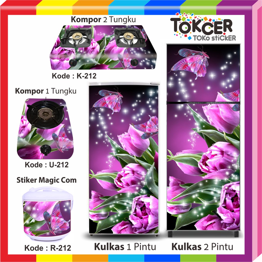  Stiker  Kulkas dan Kompor Bunga  Tulip Shopee Indonesia