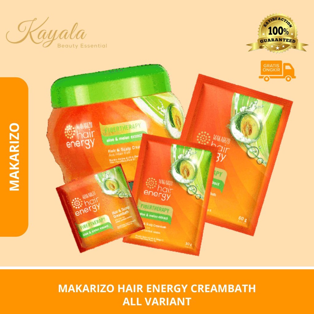 MAKARIZO HAIR ENERGY CREAMBATH - MAKARIZO HAIR CREAMBATH - CREAMBATH RAMBUT MAKARIZO - MAKARIZO SACH