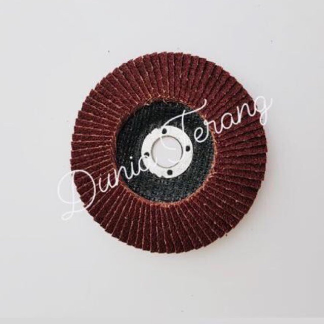 Flap Disc MOLLAR 40 60 80 100 120 150 180 220 240 - Amplas Tumpuk 100x16mm Amplas Gerinda Flap Disk