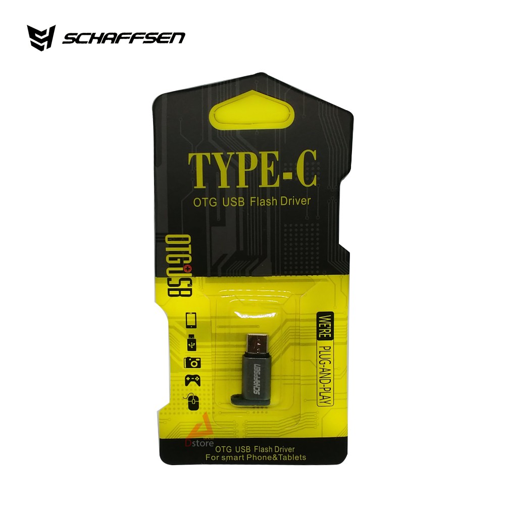 SCHAFFSEN Adapter Male Port Micro USB to Port USB Type C / TIPE C