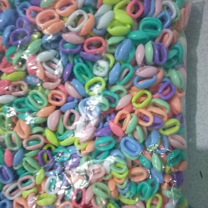 mote manik akrilik rantai gembul 1,5cm