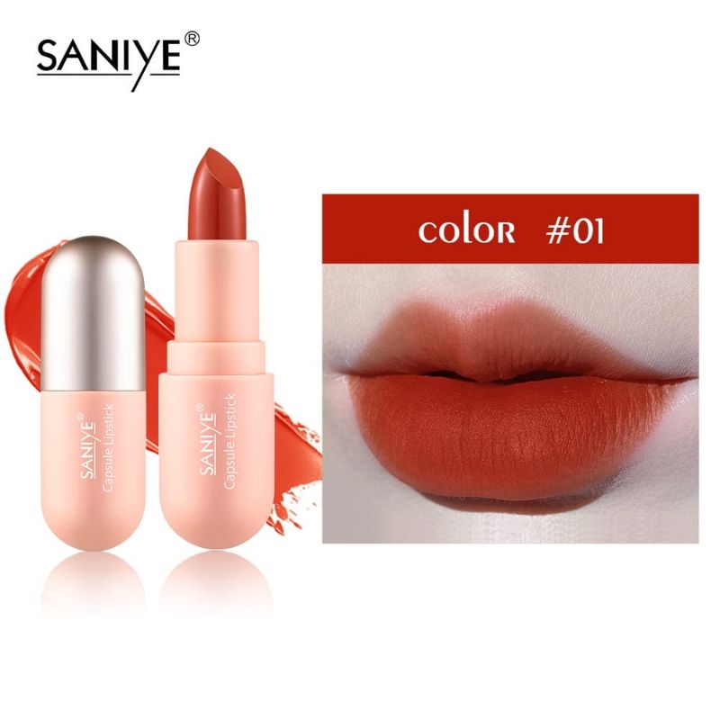 Medan Termurah capsule mini Velvet matte tahan lama waterproof lipstik saniye lipstick bibir