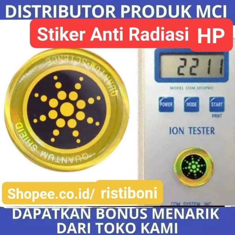Stiker anti radiasi hp | kalung mci | bioglass | glucola sakura | kalung kesehatan mci