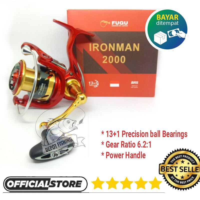 REEL FUGU IRONMAN SW FULL SEAL Pilih Ukuran  2000 • 3000