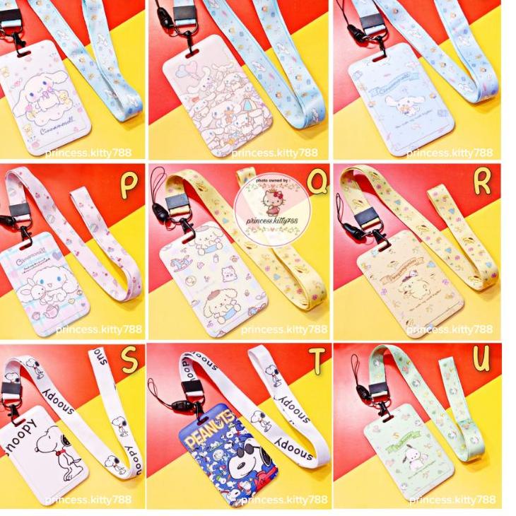 

✸Promo GANTUNGAN ID CARD / NAME TAG TALI PANJANG LANYARD / ID CARD HOLDER / TEMPAT TANDA PENGENAL TALI LEHER KARAKTER HELLO KITTY MELODY CINNAMOROLL POMPURIN POCHACCO SNOOPY DORAEMON B52 ✸