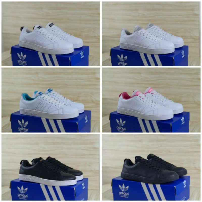 Adidas Neo Advantage Full White Origial Indonesia, Sepatu wanita putih polos Sepatu