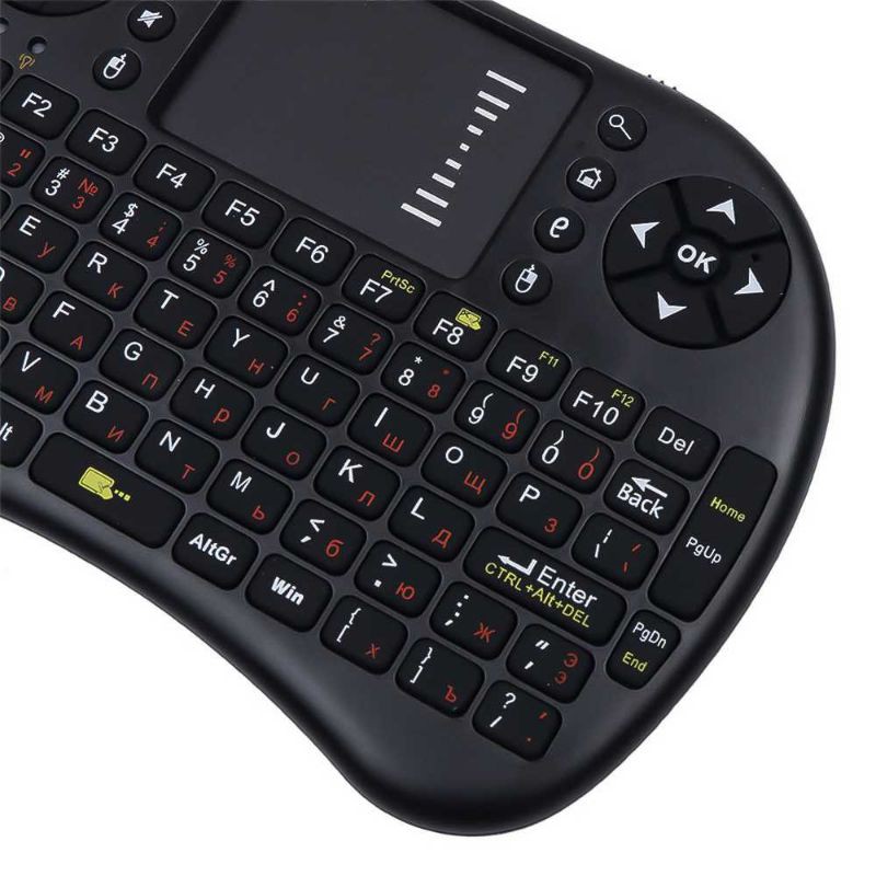 Mini Keyboard Wireless 2.4GHz dengan Touch Pad &amp; Fungsi Mouse - i8