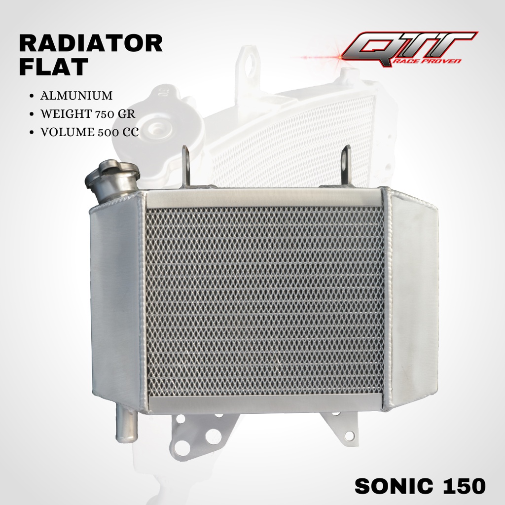 Radiator QTT Sonic 150 fi GTR 150 Flate alumunium