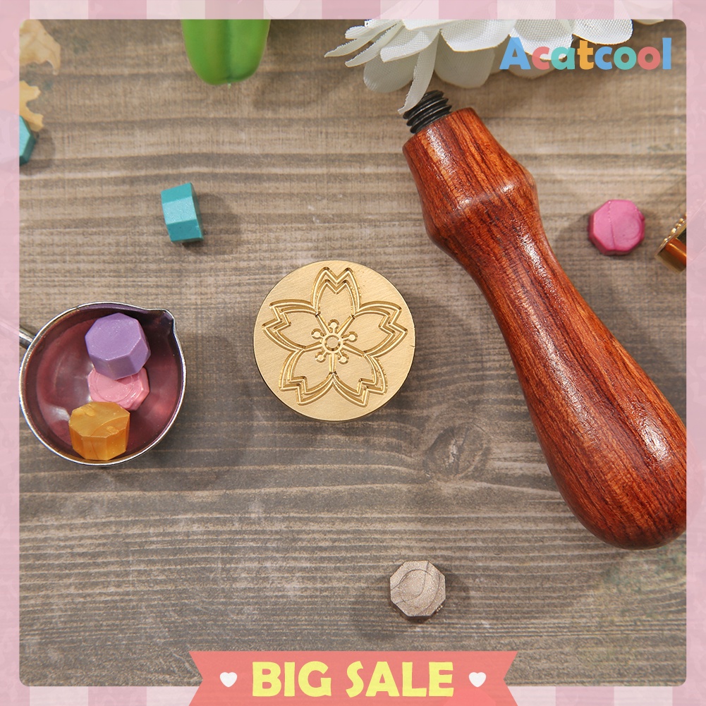 Vintage Plant Flower DIY Scrapbooking Envelope Seal Stamp Sealing Wax Stamp