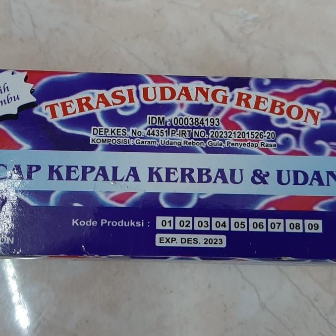 

Terasi Udang Rebon cap Kepala kerbau & udang