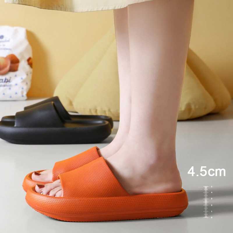 Sandal Rumah Anti Slip Selip Sandal Selop Korean Style import Bahan Empuk Ringan Sandal Kamar Mandi Anti Air Slipper EVA Soft Wanita Pria Rhodey Snugee