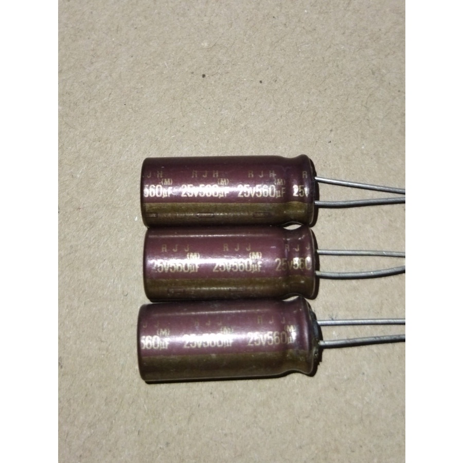 KAPASITOR ELKO Capacitor Elco 560uf 560 uf 25V ELNA GOLD
