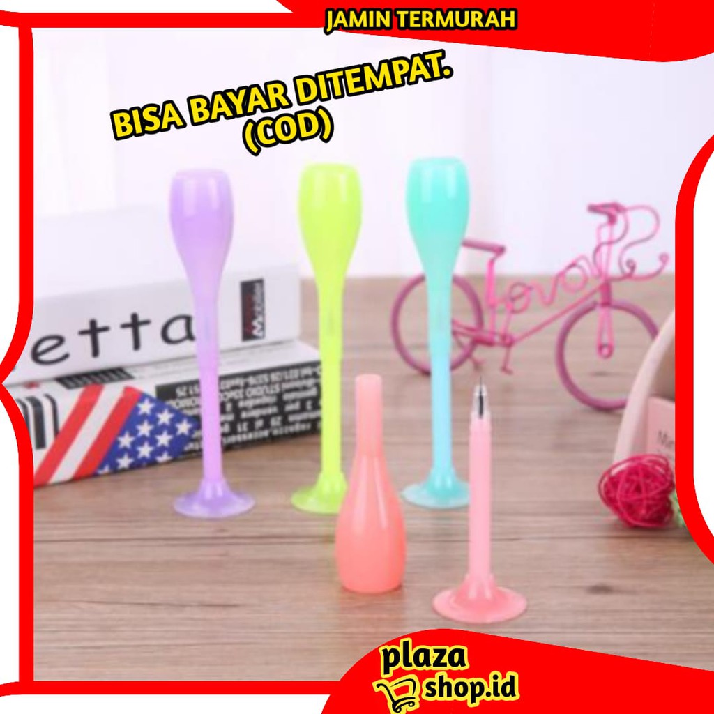 

PLAZASHOP♨ COD P148 Pulpen Cair Bentuk Gelas Wine Pena Motif Gelas Lucu Imut Stationary Pen Murah