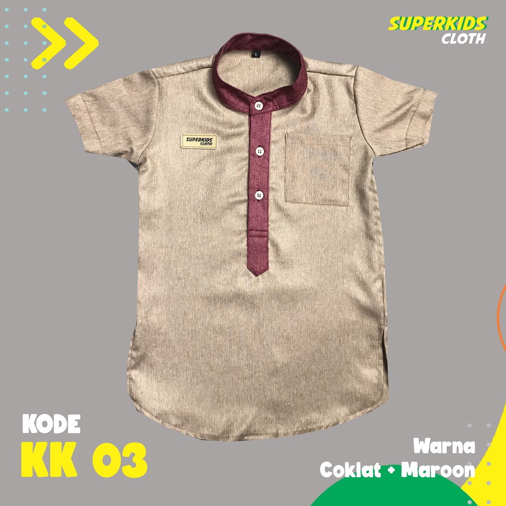 KOKO ANAK KURTA ANAK LAKI LAKI SUPERKIDS 1 - 11 Tahun