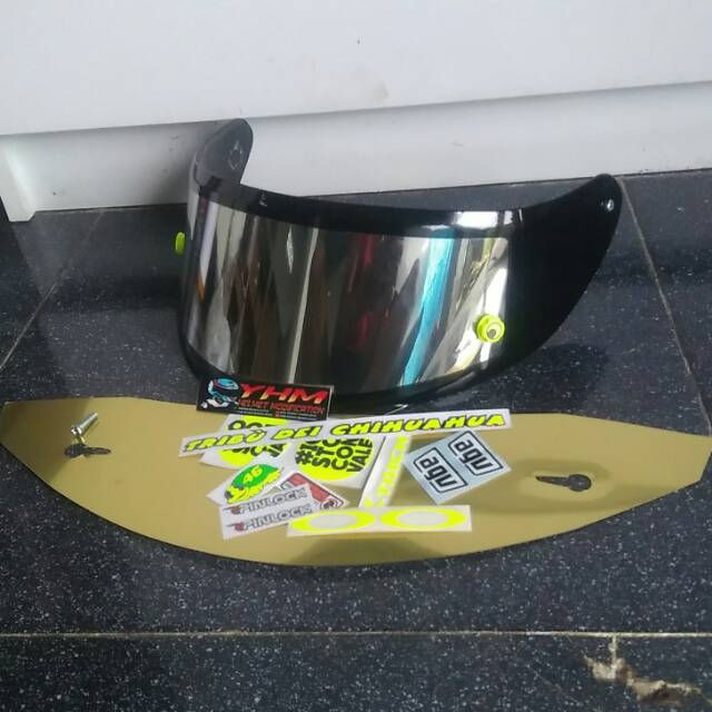 Flat visor agv k3sv fullset