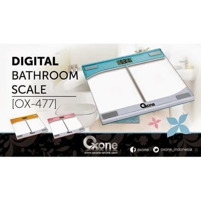 OXONE timbangan badan digital kaca OX-477 ori bathroom scale OX477