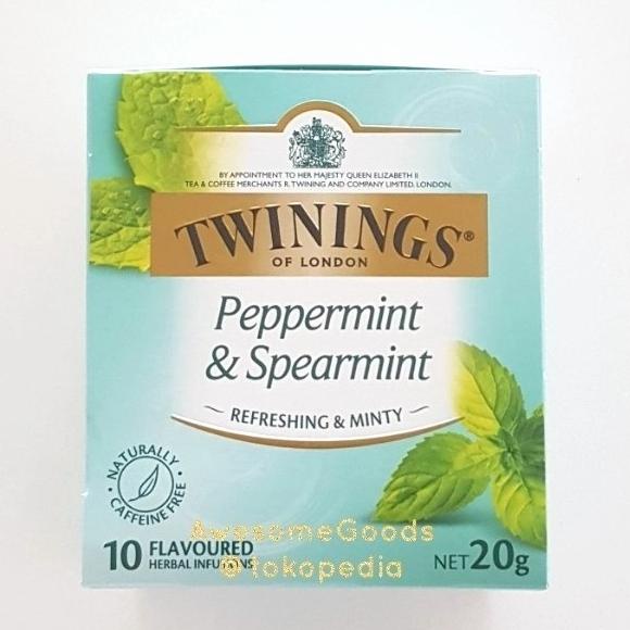 

[ COD ] Twinings Peppermint & Spearmint 10 Tea Bags PROMO SPECIAL Kode 568