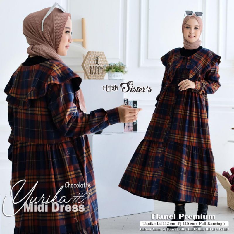 YURIKA 2 MIDI DRESS ORIGINAL BY HIJAB SISTER'S