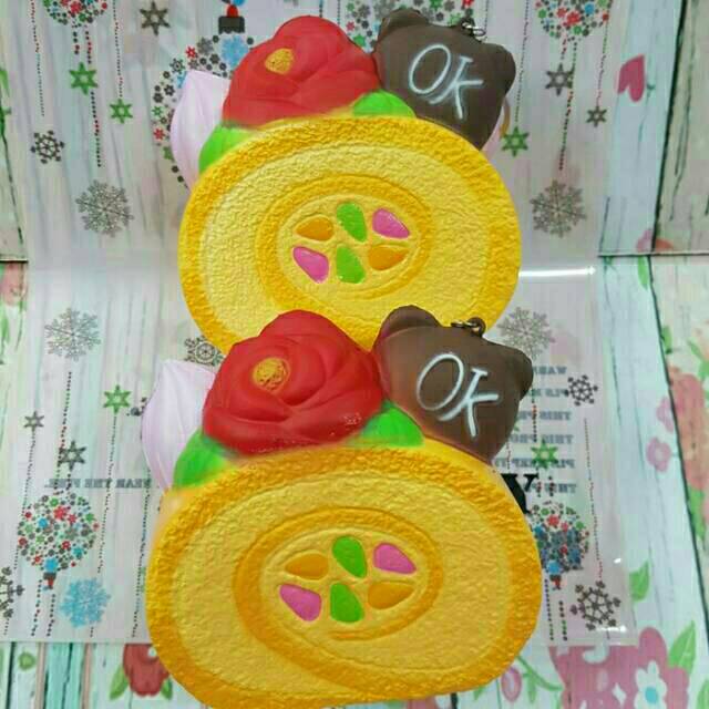 Mainan Terlaris Squishy Roti Bolu Mawar Lucu Skuisi Hadiah Anak Ultah Murah