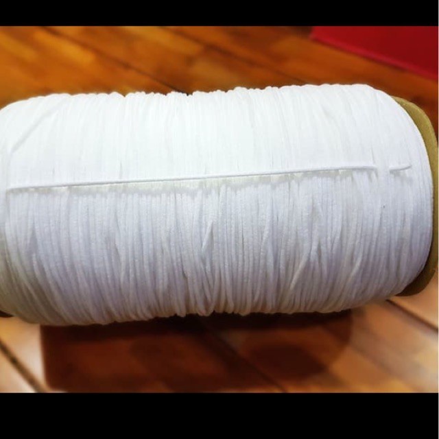 tali masker /karet elastis 2,5 mm per roll