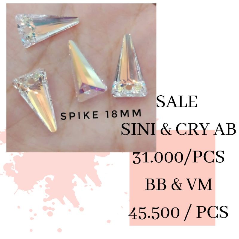 SALE CRYSTAL SWAROVSKI ORIGINAL CRYSTAL SWAROVSKI ORIGINAL SPIKE 18MM CRY AB