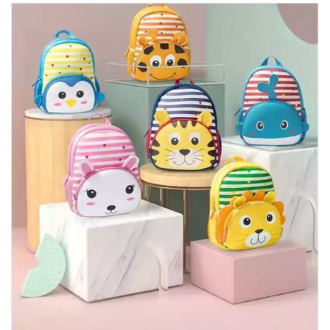 Mikusoo Ransel Sekolah Mini Karakter Fashion Kids Backpack Tas karakter anak Cute