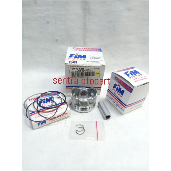 piston seher kit megapro monoshok oversize std original fim