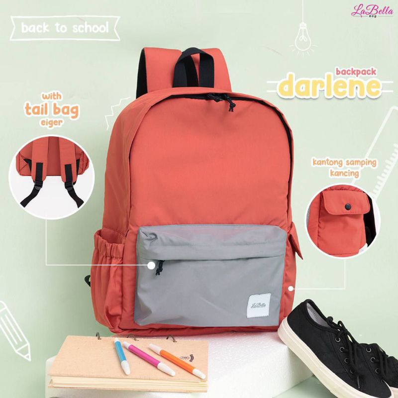 DARLENE BACKPACK BY LABELLA | BACK TO SCHOOL | TAS ANAK SEKOLAH KULIAH | TAS RANSEL ANAK REMAJA