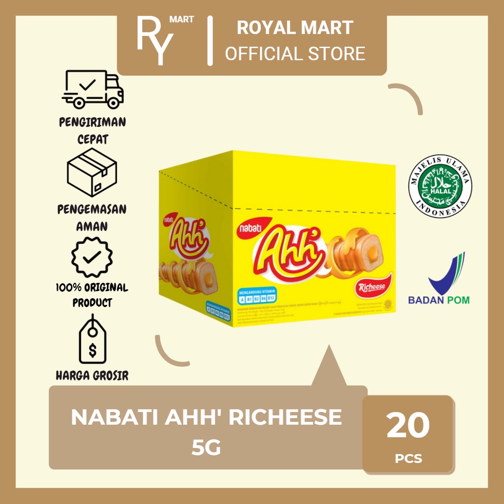 

Nabati Ahh Richeese 5.5g x 20