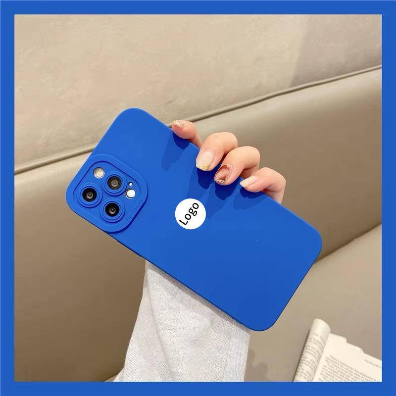 Soft Case TPU Motif Klein Biru Cover iPhone 7 8 Plus SE2020 X XS XR 11 Pro Max