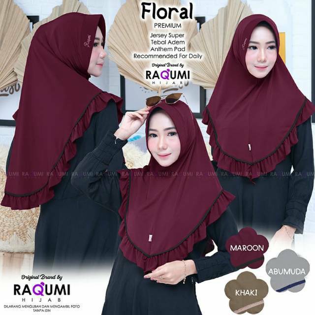 HIJAB INSTANT FLORAL ORI AHFILL / FARRAH HIJAB