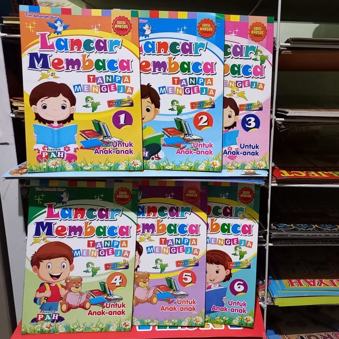 1 Set Lancar Membaca Tanpa Mengeja (Isi 6 Buku)