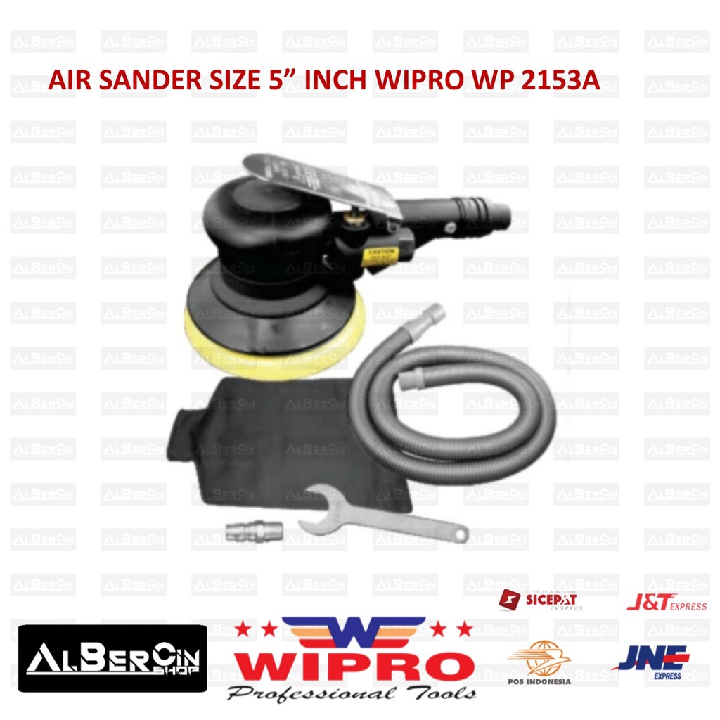 Mesin Amplas Orbital Angin Air Orbital Sander 5" Inch WIPRO WP 2153A