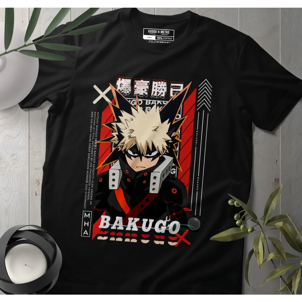 Tshirt Bakugo Ultimate Anime Manga My Hero Academia Boku No Hero Premium Unisex