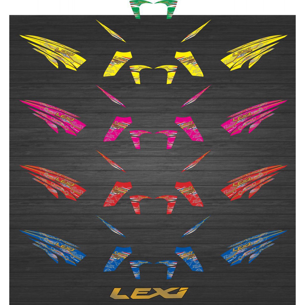 STIKER STRIPING DECAL YAMAHA LEXI