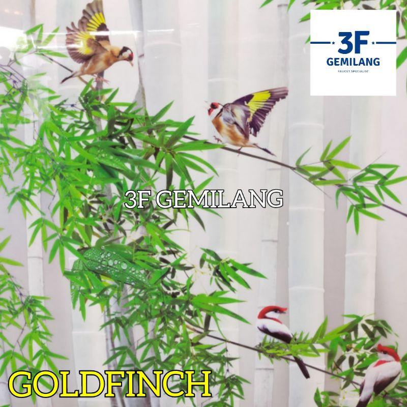 Fiber Plastik Penutup Pagar 60 Polos Motif GOLDFINCH Meteran